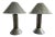 Mid-Century Ron Rezek Metal Lamps Pr. For Sale