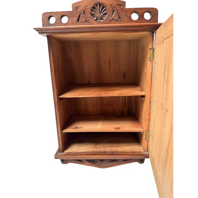 Art Nouveau Kerfschnitt Wall Cabinet, 1900s For Sale - Image 4 of 9