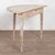 19th Century Swedish White Demi Lune Side Table Console For Sale - Image 11 of 11