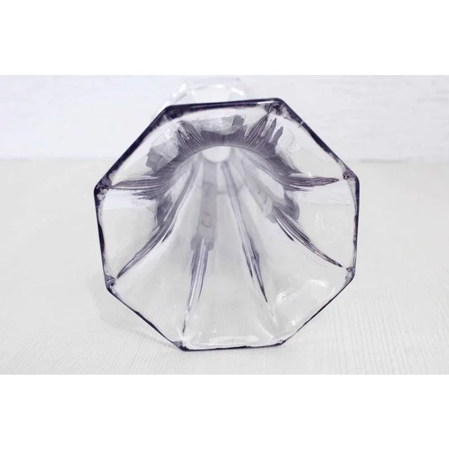 Glass Art Deco Vase in Glass, 1930s For Sale - Image 7 of 12