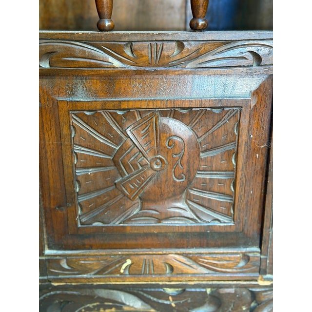 Wood Antique Mexican Colonial Revival Small Trastero/Cupboard For Sale - Image 7 of 9