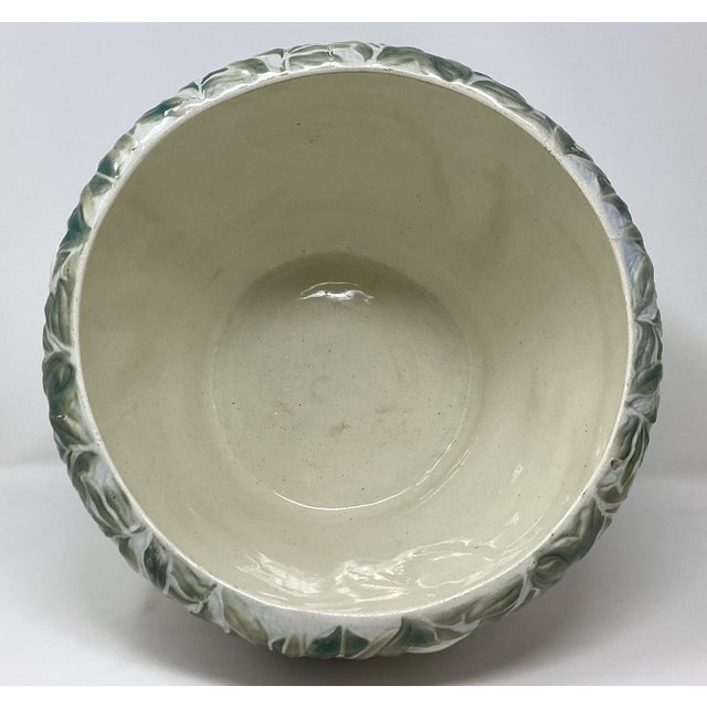 Keller & Guérin 1900s Majolica Swan Jardiniere Attributed to Keller & Guerin Saint Clement For Sale - Image 4 of 4
