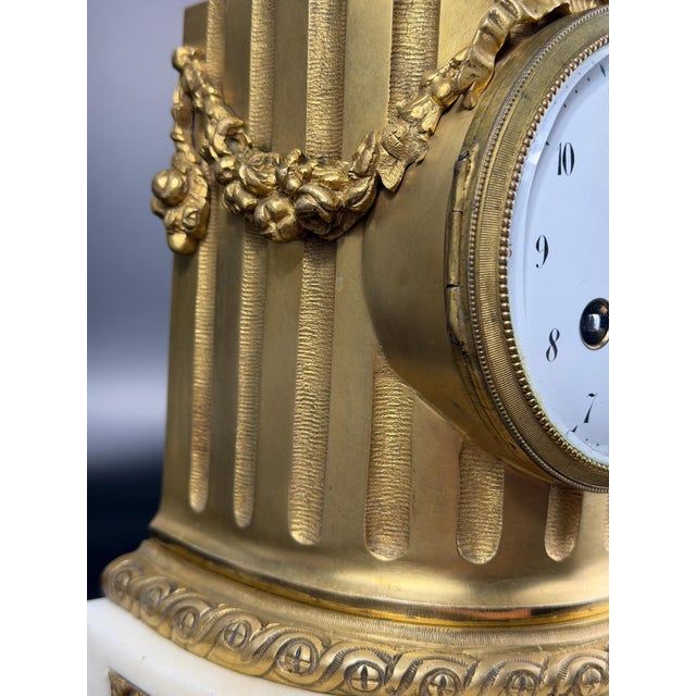 Louis XVI French Gilt Bronze Mantel Clock with Cupid For Sale - Image 11 of 16