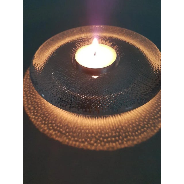 Glass Crystal Candleholders from Iittala, Finland, Set of 2 For Sale - Image 7 of 8