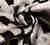 Textile Handmade Velvet Ikat Lumbar Pillow 16x24 | Black & Ivory Geometric For Sale - Image 7 of 8