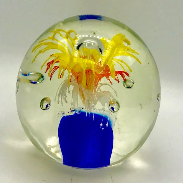 Mid-Century Modern Vintage Mid-Century Modern Murano Attributed Paper Weight For Sale - Image 3 of 4