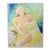 Contemporary French School Alexandre Pergler De Perglas Expressionist Figurative Painting, "Yellow Draped Nude" For Sale
