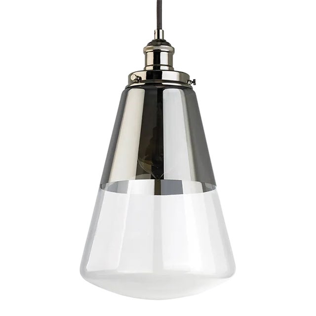 Sean Lavin By Visual Comfort Studio Waveform Pendant in Polished Nickel For Sale