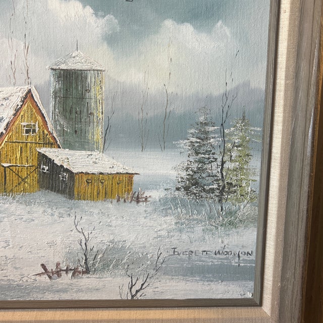 Mid 20th Century Everett Woodson Oil on Canvas American Painter 1933-2016 For Sale - Image 4 of 7
