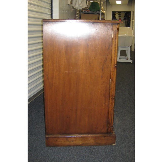 English Yorkshire House British Colonial Style Burlwood Entertainment Chest / Media Cabinet, Attributed For Sale - Image 3 of 7