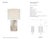 Windsor Smith by Visual Comfort Signature Kapittel Large Table Lamp in Alabaster with Linen Shade Designer: Windsor Smith...