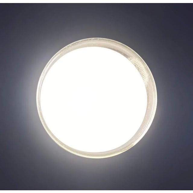 Vistosi Murano 1960s Murano Milky White Flush Mount For Sale - Image 4 of 7