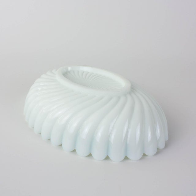 White Opaline Glass Bowl from Ivima, 1940s For Sale - Image 12 of 18