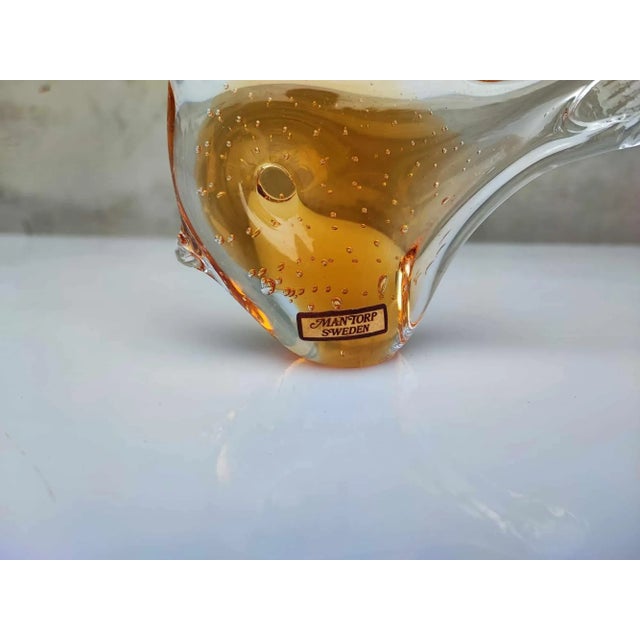 Vintage Glass Fish from Mantorp Sweden, 1970s For Sale - Image 6 of 7