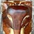 Wood Vintage Boho Carved Wood and Brass Elephant For Sale - Image 7 of 12