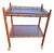 Mid 20th Century Wood Faux Bamboo Serving Bar Cart For Sale