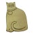 Vintage 1960s Mid Century Rubel and Co Cat Brass Table Trivet Hot Plate For Sale