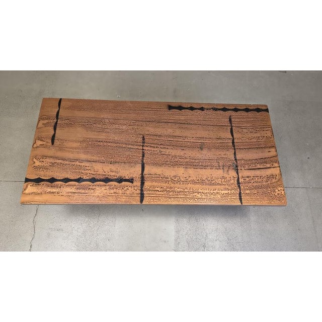 Metal Modernist Adjustable Copper Coffee Table, 1960s For Sale - Image 7 of 16