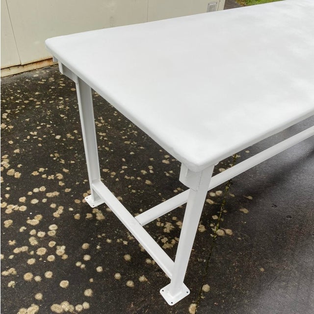 Folding Military Metal Table, 1965 For Sale - Image 6 of 7