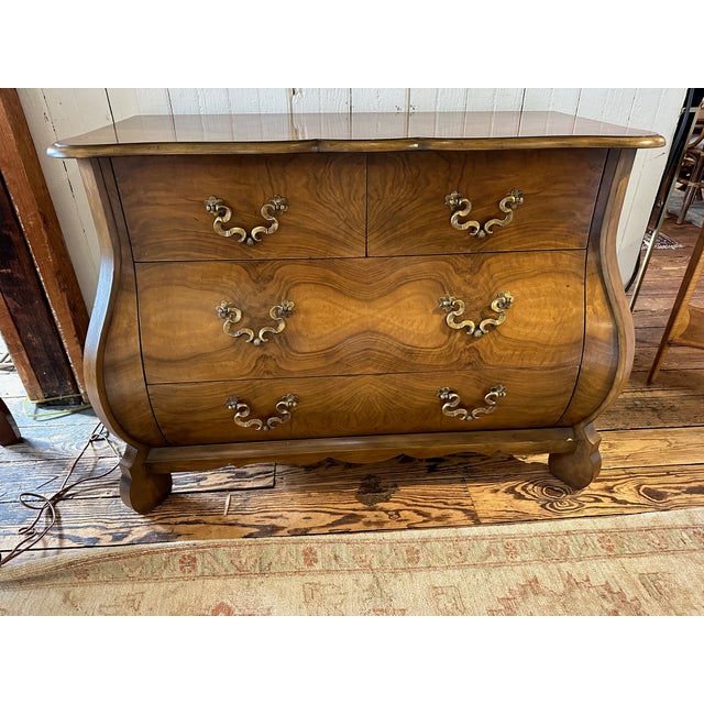 Baker Furniture Company 1990s Serpentine Chest of Drawers by Baker For Sale - Image 4 of 10