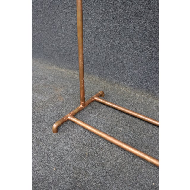 Industrial Copper Pipe Garment Rack or Retail Clothing Display Stand For Sale - Image 10 of 13