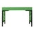 Wood Chippendale Writing Desk - Bright Green For Sale - Image 7 of 9