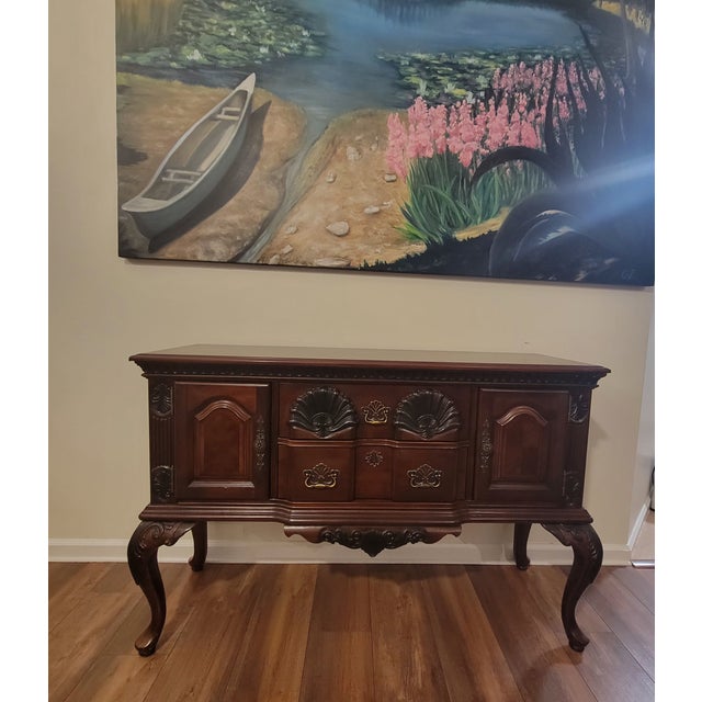 1970s French Provincial Sideboard Buffet For Sale - Image 14 of 16