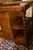 Attributed to Henredon Barley Twist Dark Oak Wood End / Side Table With Center Cupboard & Shelves For Sale - Image 6 of 14