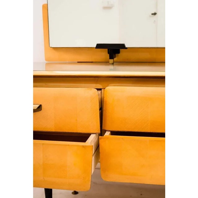 Mid-Century Modern Mid-Century Italian Maple Wood Dressing Table, 1950 For Sale - Image 3 of 16