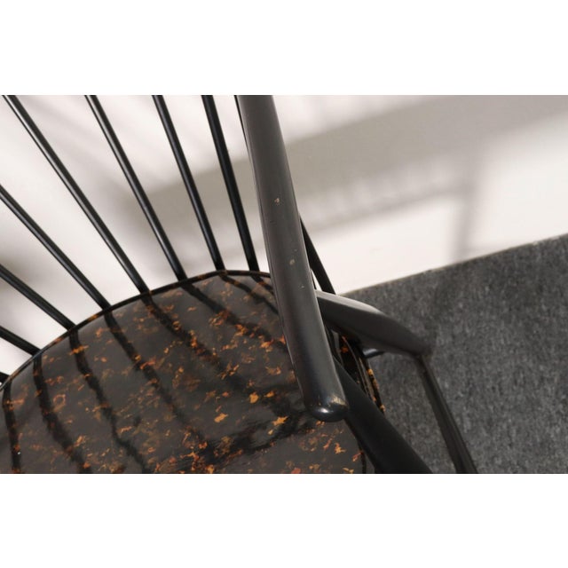 Pair of Swedish Modern Ebonized Beechwood Sunfeather Arm Chairs by Sonna Rosen For Sale - Image 12 of 18