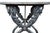 French Garden or Conservatory Table With Marble Top Over Polished Steel For Sale In Austin - Image 6 of 10