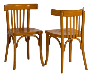 Bistro Chairs, 1920s, Set of 2