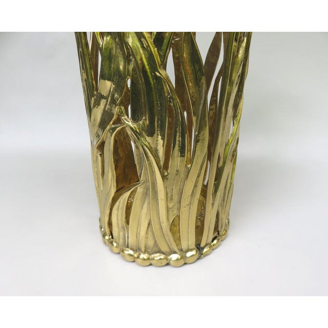 Art Nouveau Umbrella Stand in Polished Bronze, 1970s For Sale - Image 13 of 18