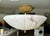 Alabaster 1980s French Directoire Style Incised Star Alabaster Flush Mounts - Pair For Sale - Image 8 of 18