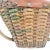Ooak Mid-Century 1960s Woven Wicker Creel Basket With Leather Flap Tubular Handles For Sale - Image 12 of 17
