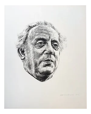 Adolf Hartmann, For Karl Amadeus Hartmann, 1966, Photogravure