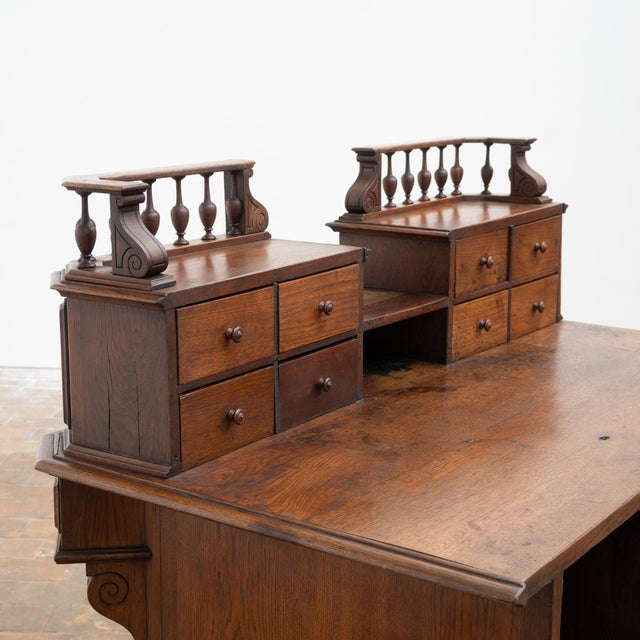 Oak Pharmacy Counter, 1900 For Sale - Image 9 of 10