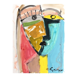 Lesley Grainger "Stella and Joe" Original Face Painting For Sale