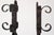 Mid Century Gothic Style Wall Mounting Wrought Iron Candelabras - A Pair For Sale - Image 9 of 9