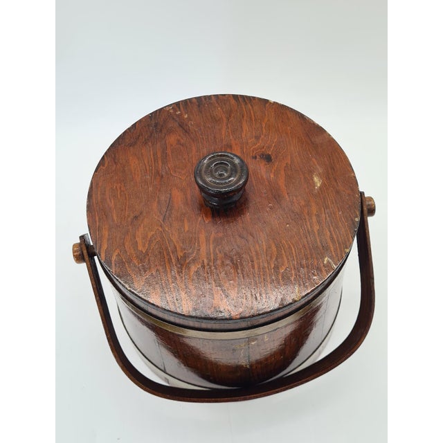 Brown Wooden Cookie Jar, Vermont, USA, 1960s For Sale - Image 8 of 12