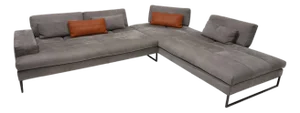 Italian Sofa by Gamma, the Sunset Sofa in Leather, Designed by Gabriele Ghetti