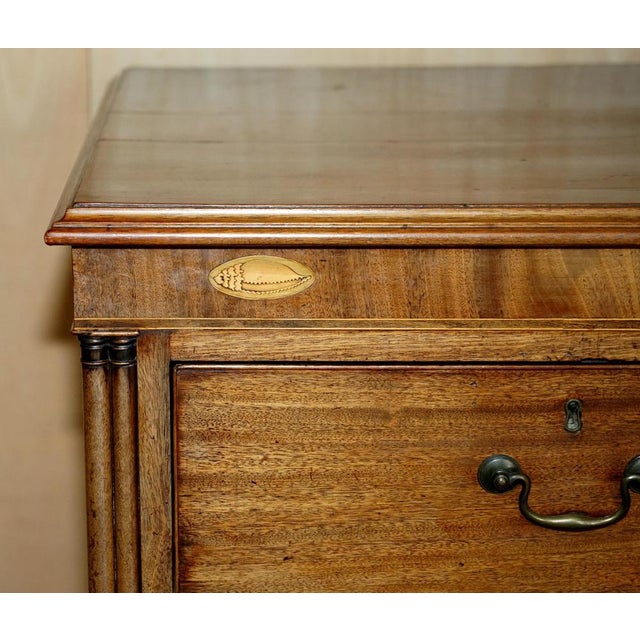 Large Sheraton Revival Chippendale Hardwood Chest of Drawers, 1860s For Sale - Image 3 of 18