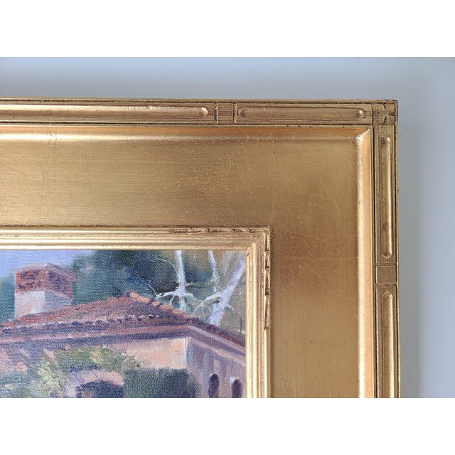 Impressionist Ron Chesley Plein Air Oil Painting of the Old Mill in San Marino, California For Sale - Image 3 of 12