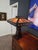 1910 Slag Glass Mission Lamp For Sale - Image 4 of 8