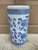 Vintage Chinoiserie Blue and White Porcelain Umbrella Stand For Sale In South Bend - Image 6 of 10