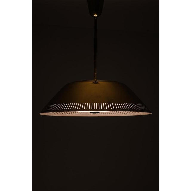 Ceiling Lamp in Brass and Glass from Lisa Johansson-Pape, 1950s For Sale - Image 9 of 10