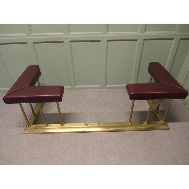 Art Deco Brass Fireside Bench, 1900 For Sale - Image 6 of 8