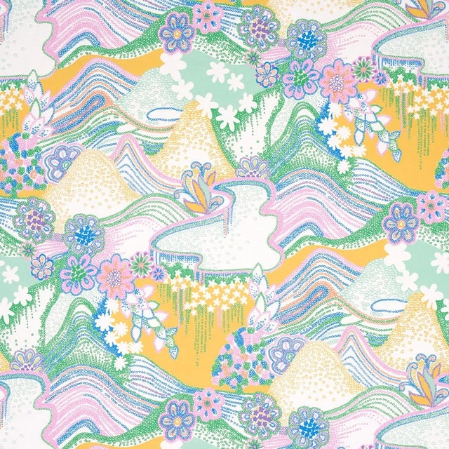 Not Yet Made - Made To Order Schumacher X Clements Ribeiro Daisy Chain Wallpaper in Light Multi - 10 Yards For Sale - Image 5 of 5