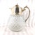 1940s Edward Latham Large Cut Crystal Carafe Jug Bottle Decanter With Silver Top For Sale - Image 4 of 11