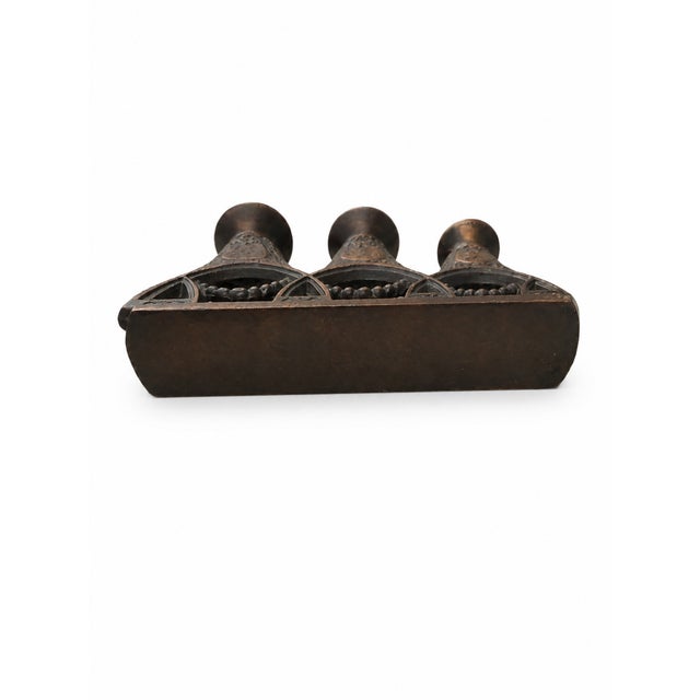 Brutalist Cast Iron Matryoshka Russian Doll Candleholder, Soviet, 1960s For Sale - Image 6 of 7